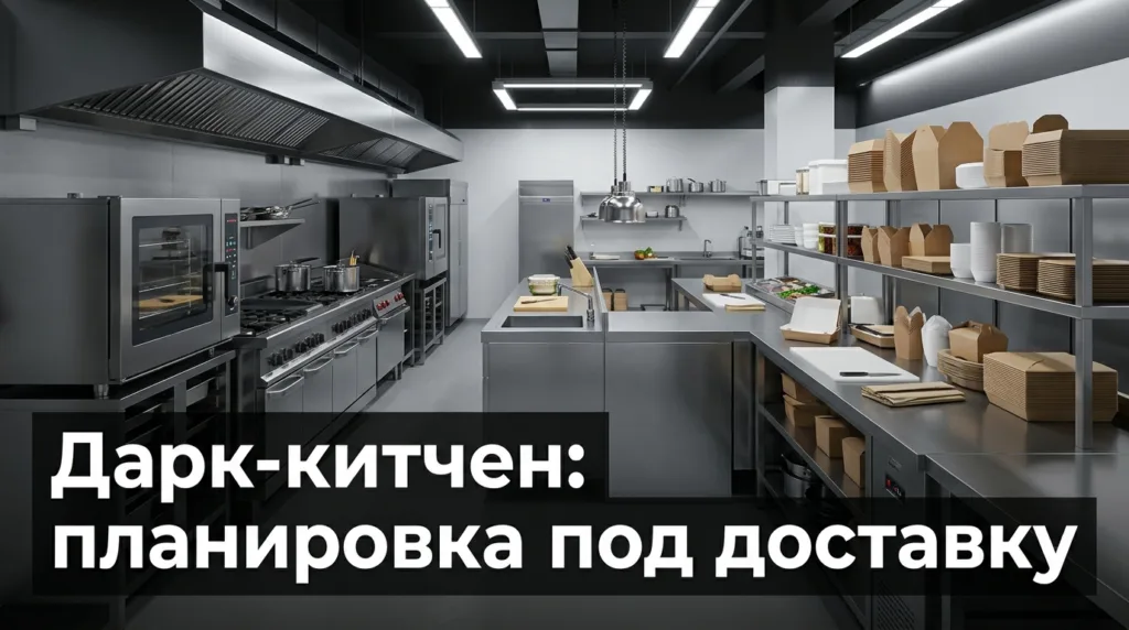 Дарк-китчен: планировка кухни под доставку
