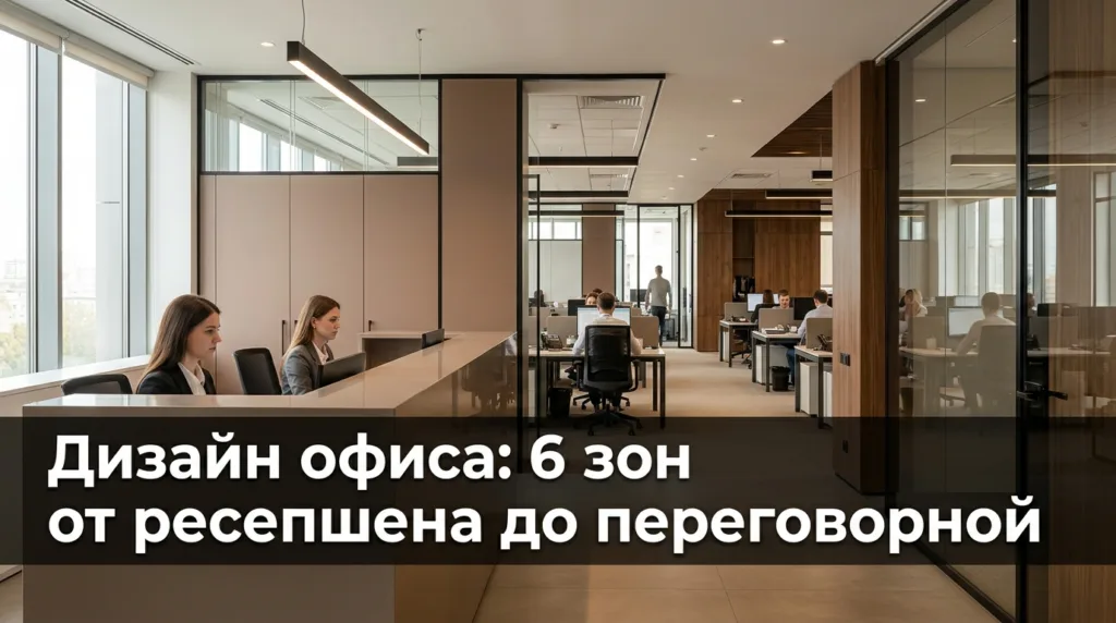 Дизайн офиса: 6 зон — от ресепшена до переговорной