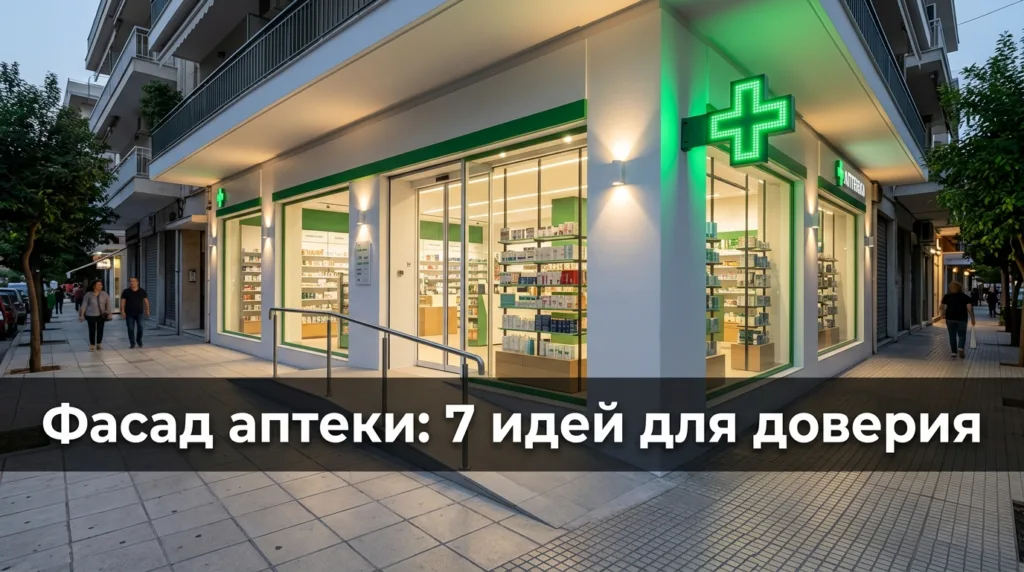 Фасад аптеки: 7 идей для доверия