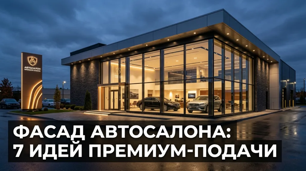 Фасад автосалона: 7 идей премиум-подачи