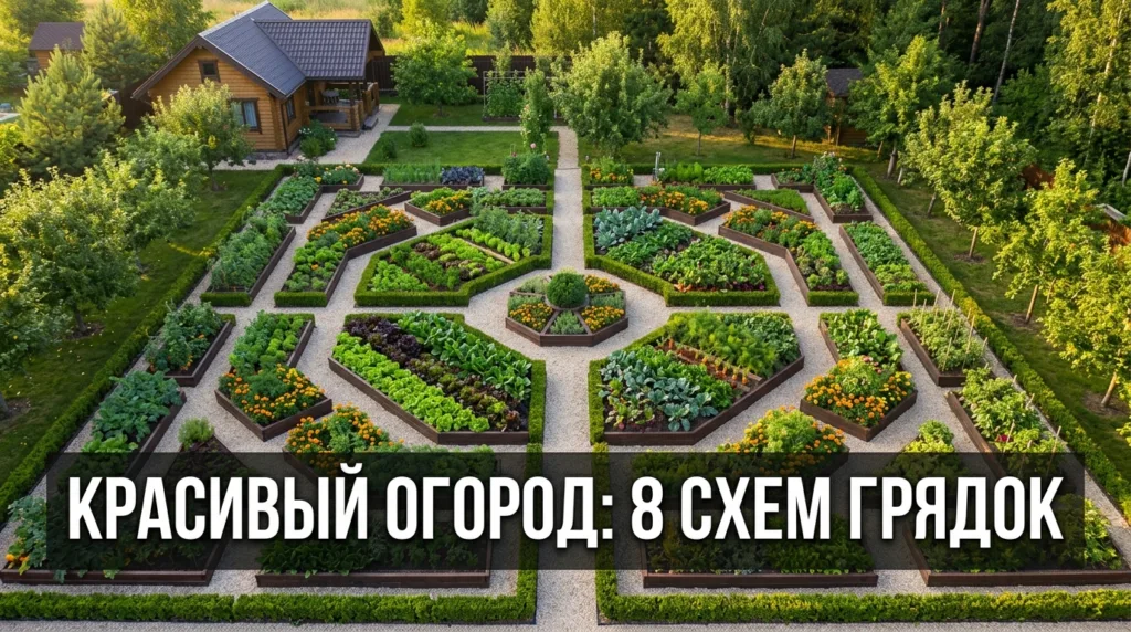 Красивый огород: 8 схем грядок, на которые приятно смотреть