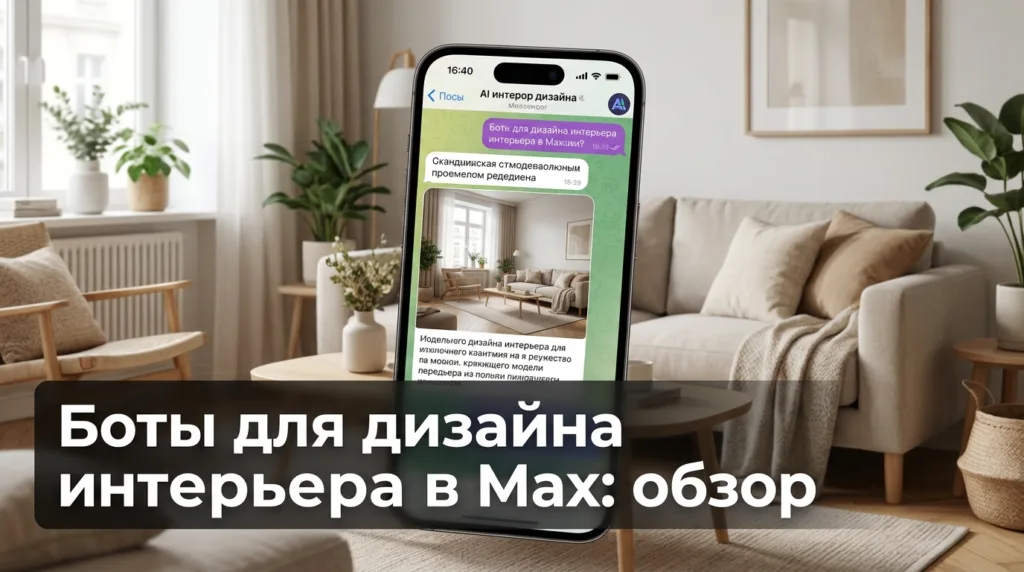 Боты для дизайна интерьера в Max: обзор