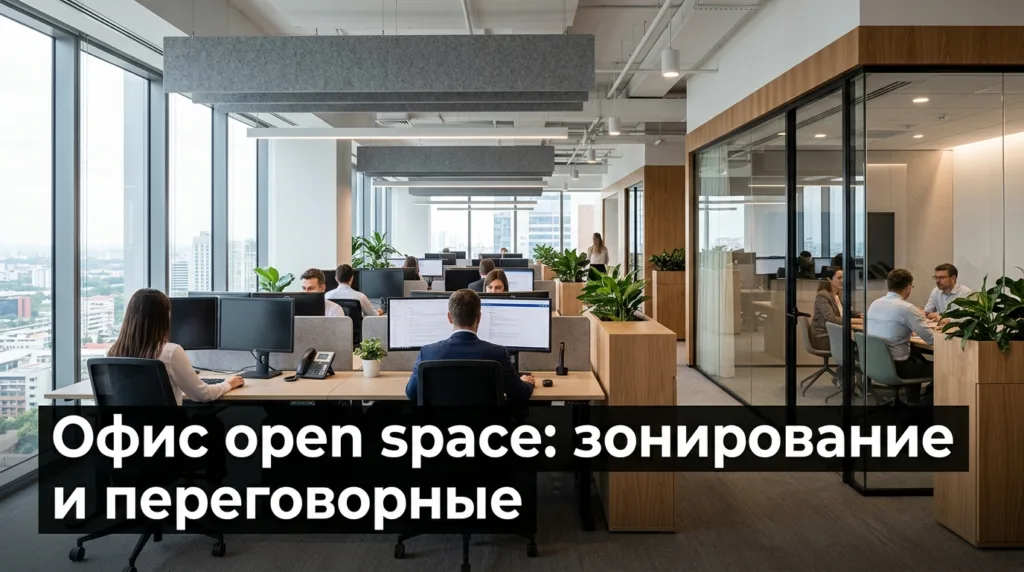 Офис open space: зонирование и переговорные