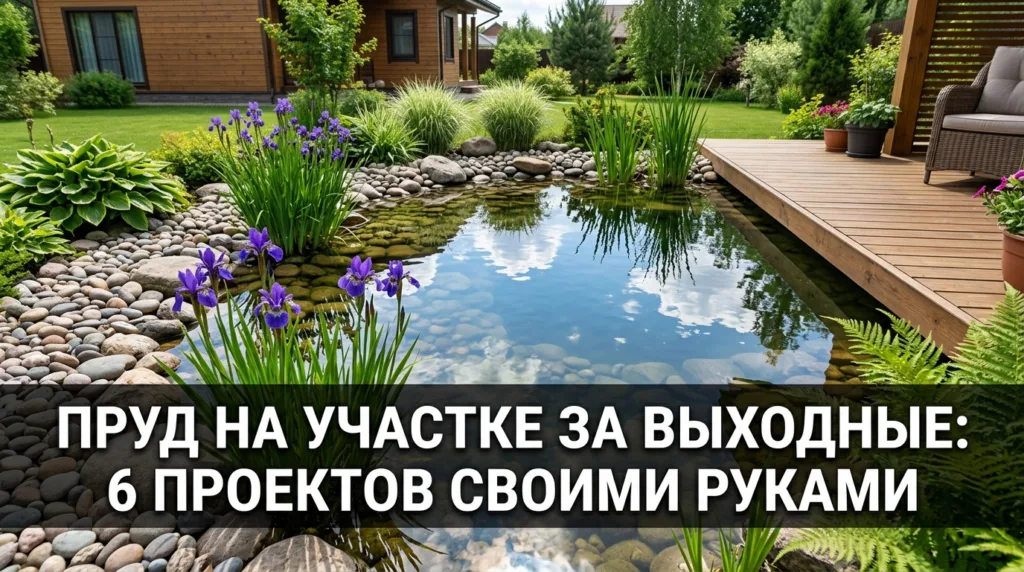 Пруд на участке за выходные: 6 проектов своими руками — с ценами