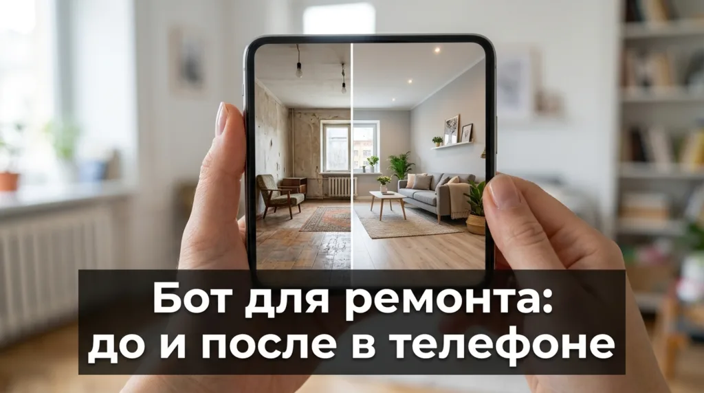 Бот для ремонта: визуализация до/после в телефоне