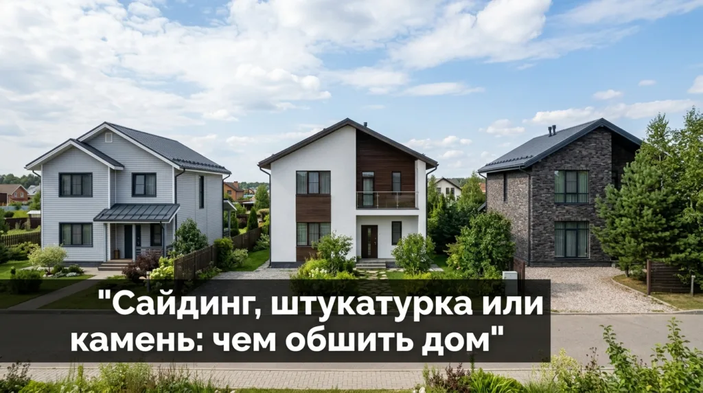 Сайдинг, штукатурка или камень: чем обшить дом — честное сравнение