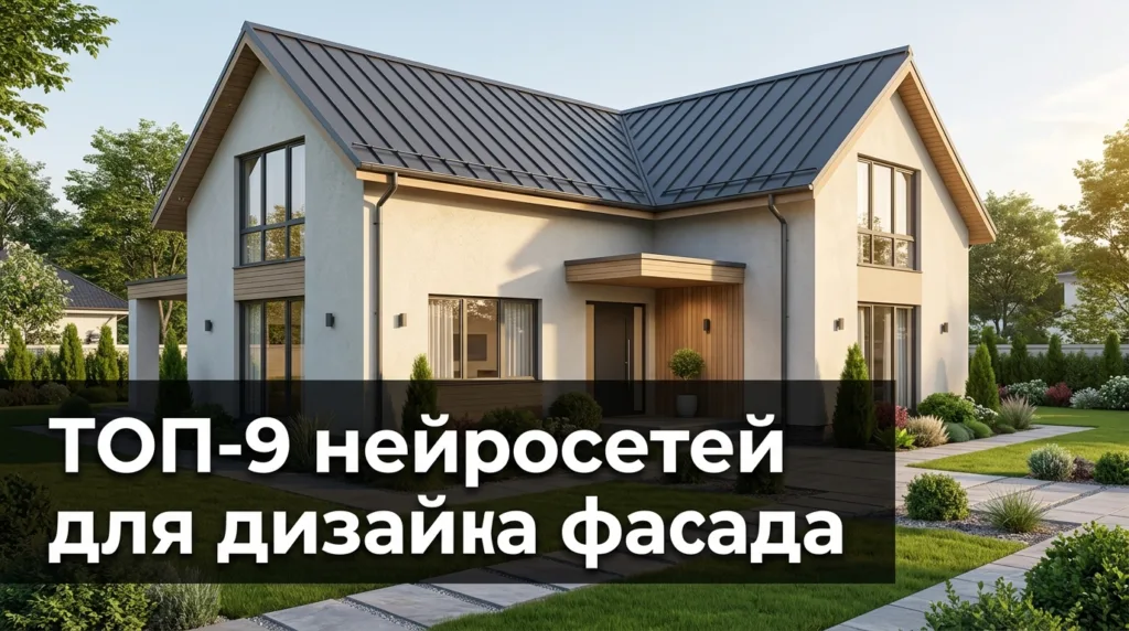 Лучшие нейросети для дизайна фасада дома: топ-9