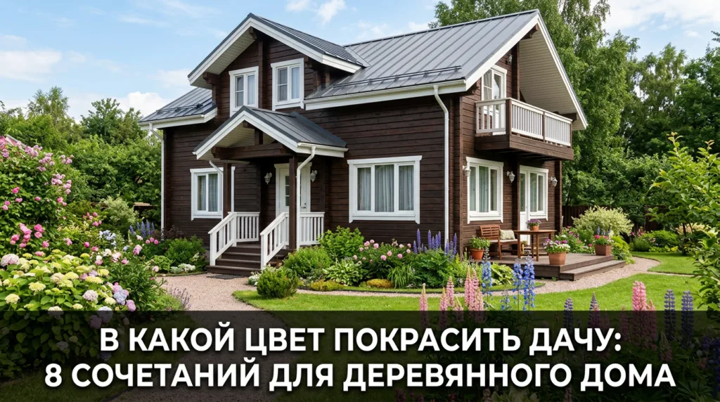 В какой цвет покрасить дачу: 8 сочетаний для деревянного дома