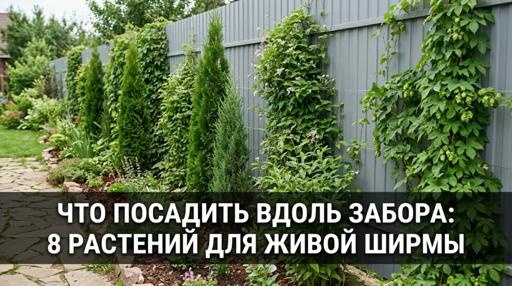 Что посадить вдоль забора: 8 растений для живой ширмы