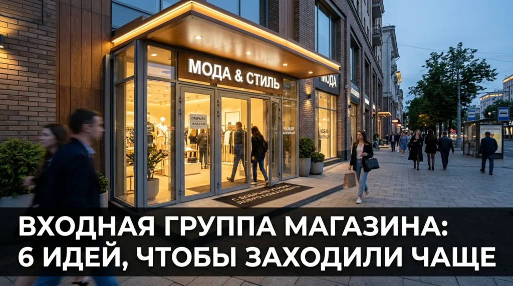 Входная группа магазина: 6 идей, чтобы заходили чаще