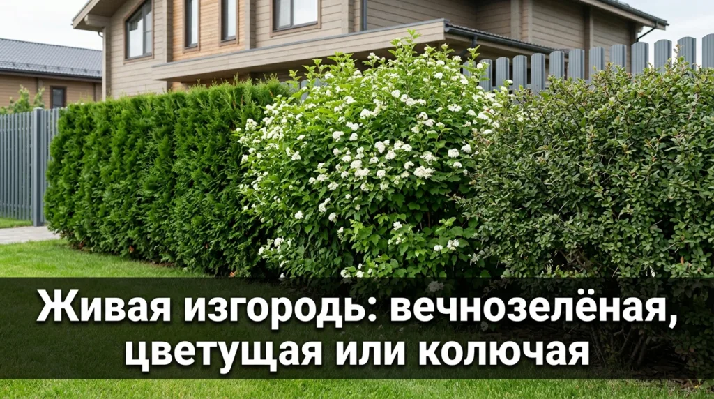 Живая изгородь: вечнозелёная, цветущая или колючая — что выбрать