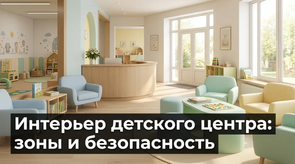 Интерьер детского центра: зоны и безопасность
