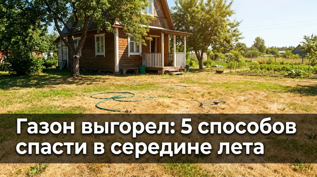 Газон выгорел: 5 способов спасти в середине лета