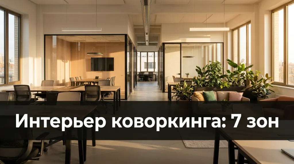 Интерьер коворкинга: 7 зон для продуктивности