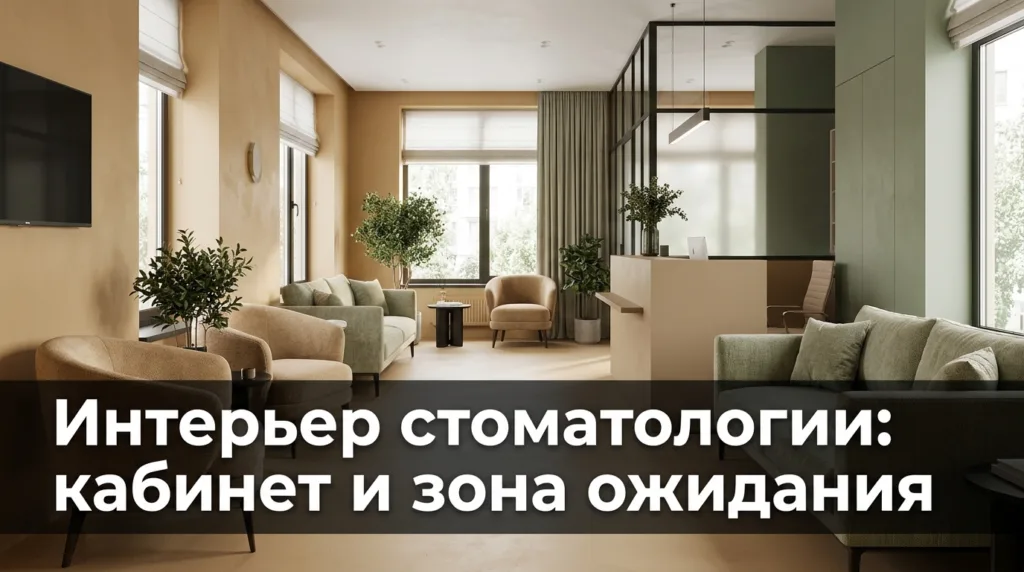 Интерьер стоматологии: кабинет и зона ожидания