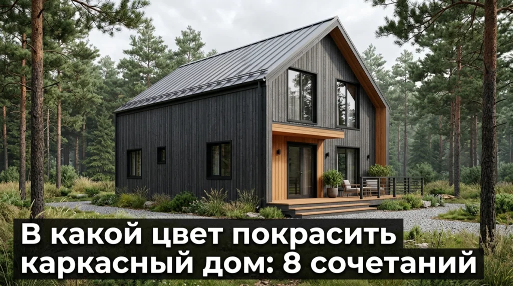 В какой цвет покрасить каркасный дом: 8 сочетаний