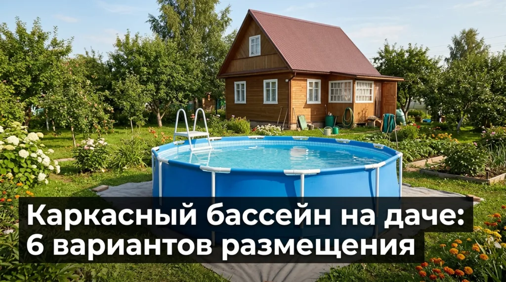 Каркасный бассейн на даче: 6 вариантов размещения