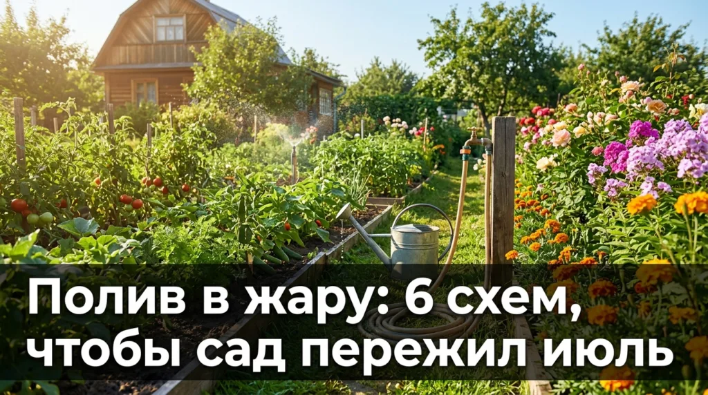 Полив в жару: 6 схем, чтобы сад пережил июль