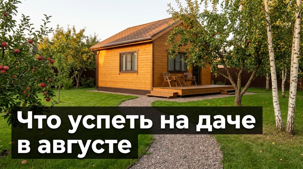 Что успеть на даче в августе: план на месяц
