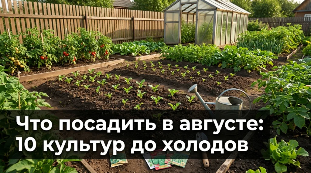 Что посадить в августе: 10 культур до холодов