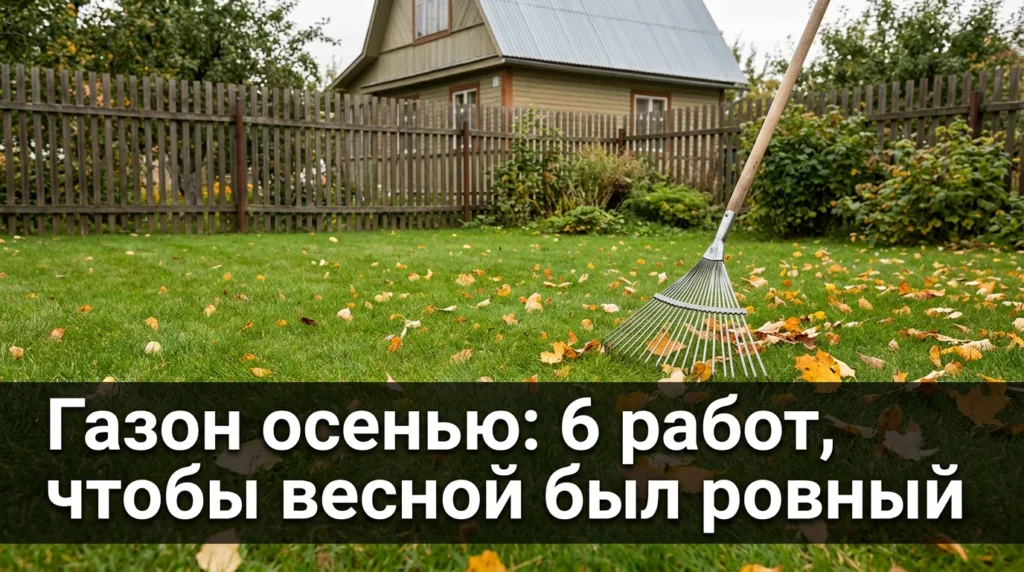 Газон осенью: 6 работ, чтобы весной был ровный