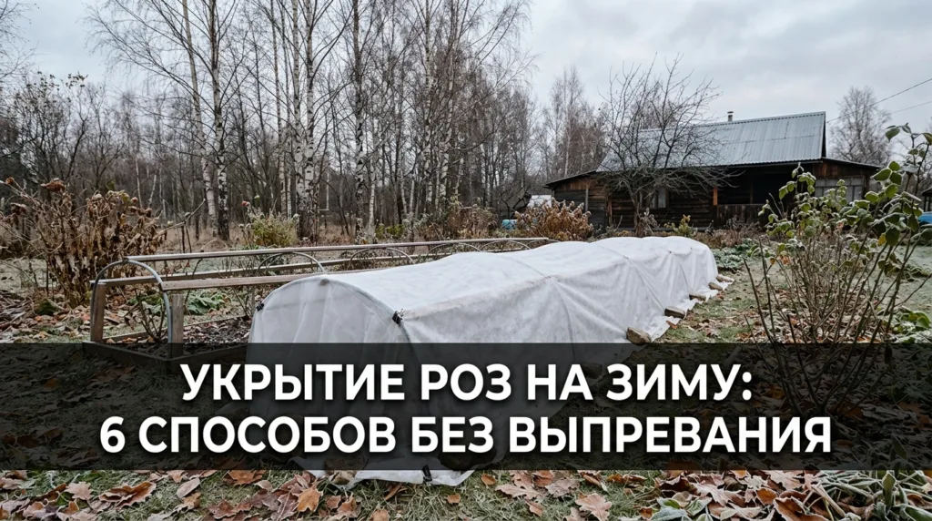 Укрытие роз на зиму: 6 способов без выпревания