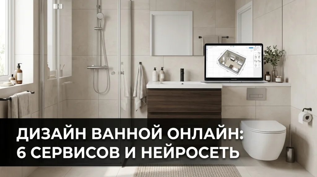 Дизайн ванной онлайн: 6 сервисов и нейросеть