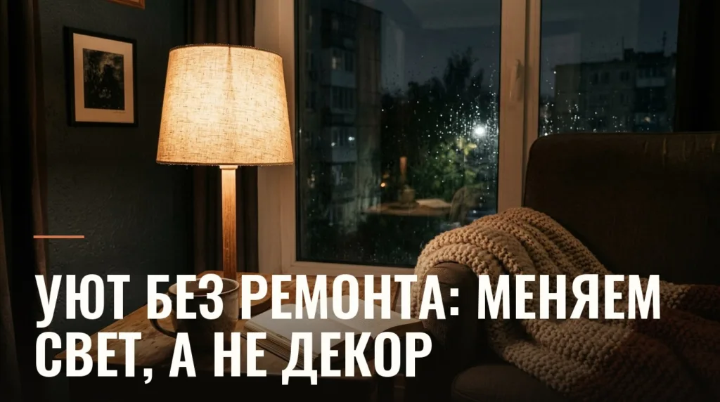 Осенью дома неуютно из-за света: 6 приёмов, начать с ламп