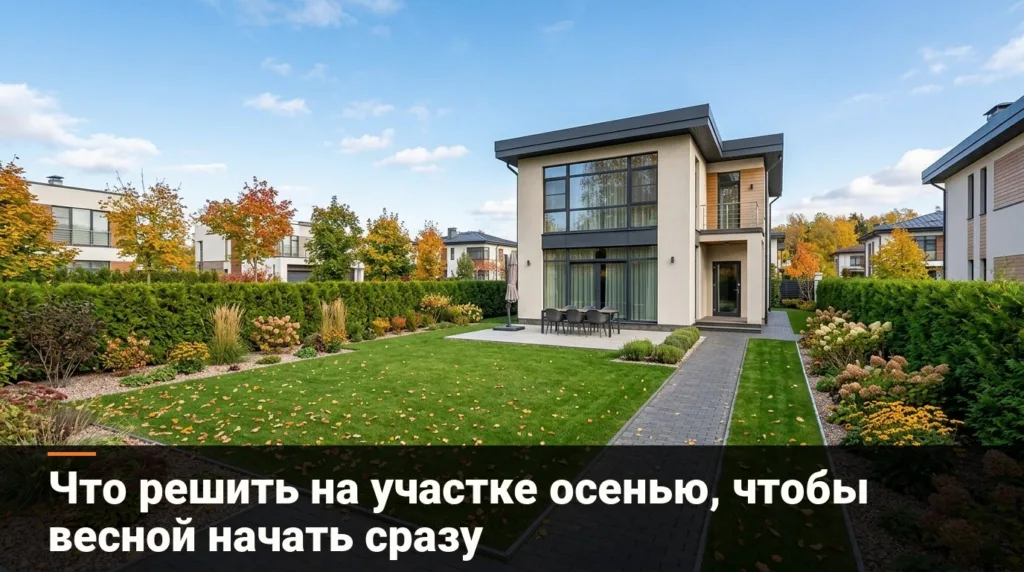 Осенью на участке видно всё: 7 решений к будущему лету